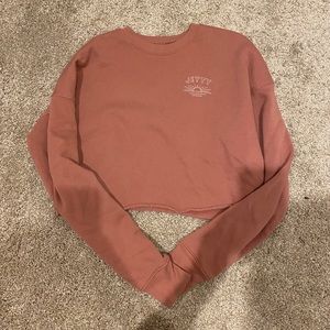 Jetty pink crop sweatshirt
